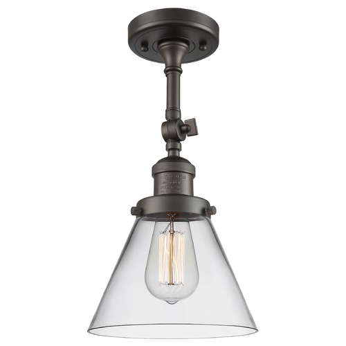 Large Cone Oil Rubbed Bronze Semi-Flush Mount by Innovations Lighting