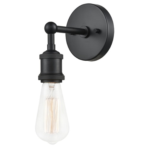 Matteo Lighting Bulstrodes Workshop Black Sconce by Matteo Lighting W46100BK