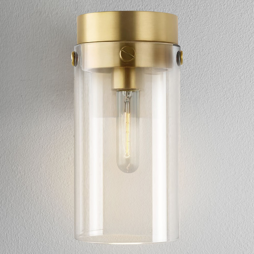 Chapman & Meyers Garrett 10.25-Inch Tall Burnished Brass Sconce by Visual Comfort Studio