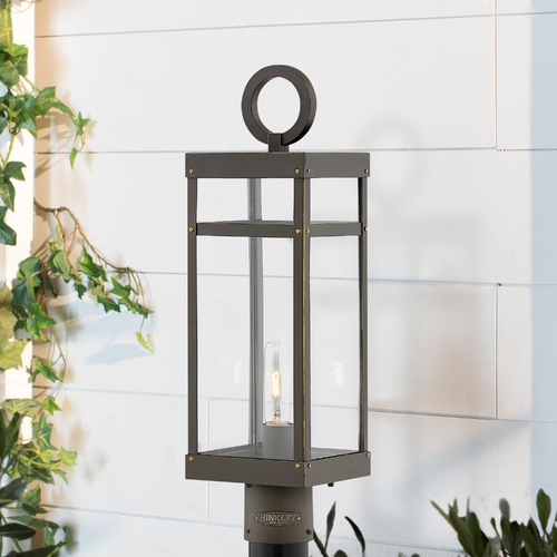 Porter Large Oil Rubbed Bronze LED Post Light by Hinkley Lighting