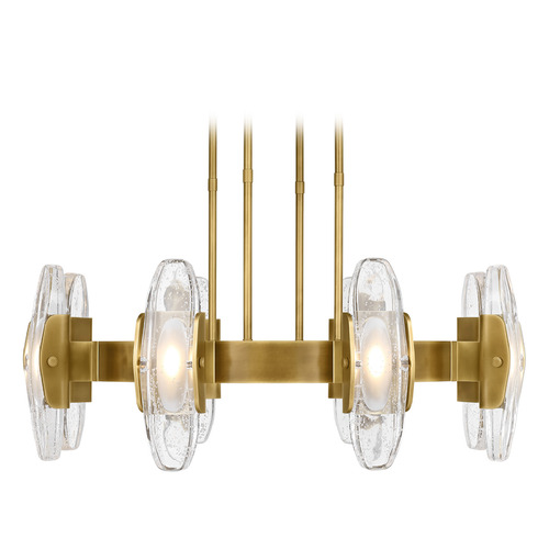 Visual Comfort Modern Collection Avroko Wythe Large LED Chandelier in Plated Brass by Visual Comfort Modern 700WYT8BR-LED927