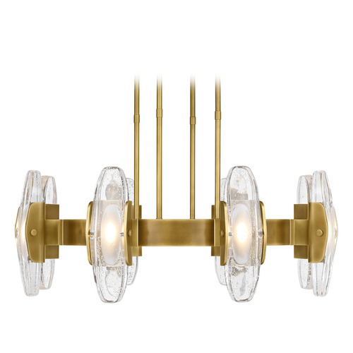 Avroko Wythe Large LED Chandelier in Plated Brass by Visual Comfort Modern