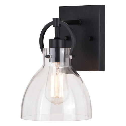 Vaxcel Lighting Ogden Matte Black Sconce