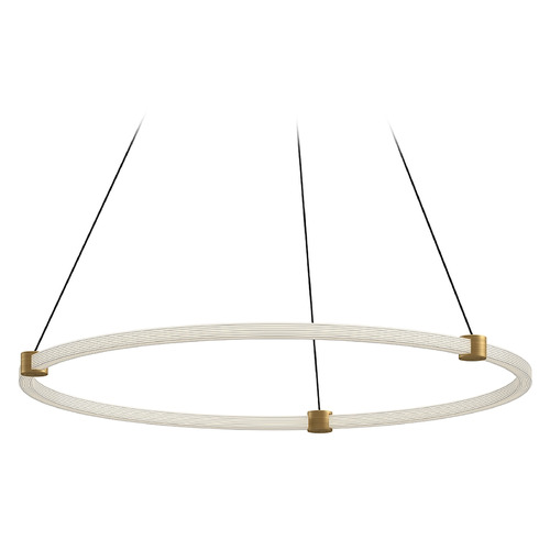 Bruni Brushed Gold LED Pendant by Kuzco Lighting