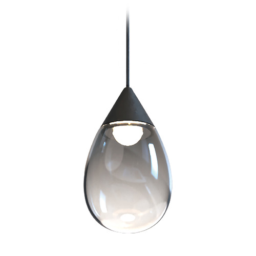 Dewdrop Black LED Mini Pendant by ET2 Lighting