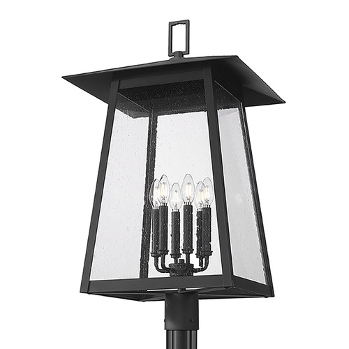 Z-Lite Rainer Black Post Light