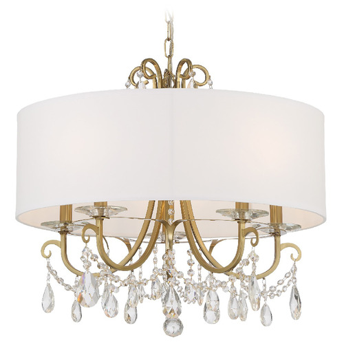 Crystorama Lighting Crystorama Lighting Othello Vibrant Gold Crystal Chandelier 6625-VG-CL-SAQ