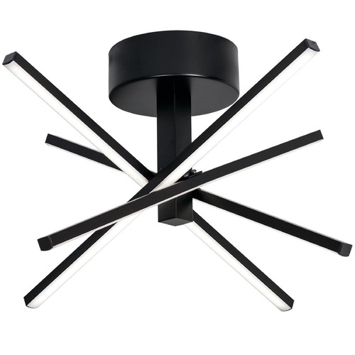 Afx Lighting Jaxx Black LED Semi-Flushmount Light