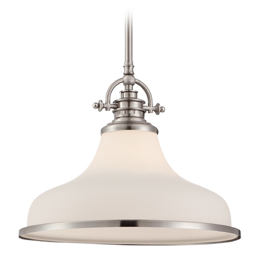 Quoizel Lighting Grant Pendant in Brushed Nickel by Quoizel Lighting GRT2814BN