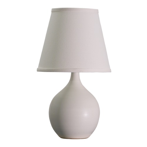 Scatchard Stoneware White Matte Table Lamp by House of Troy Lighting
