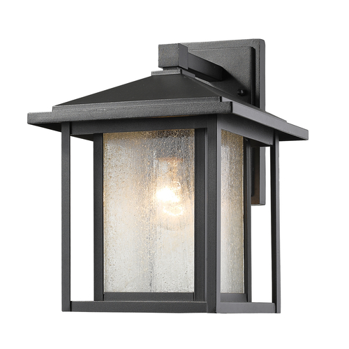 Aspen Black Outdoor Wall Light by Z-Lite
