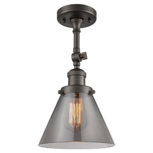 Large Cone Oil Rubbed Bronze Semi-Flush Mount by Innovations Lighting