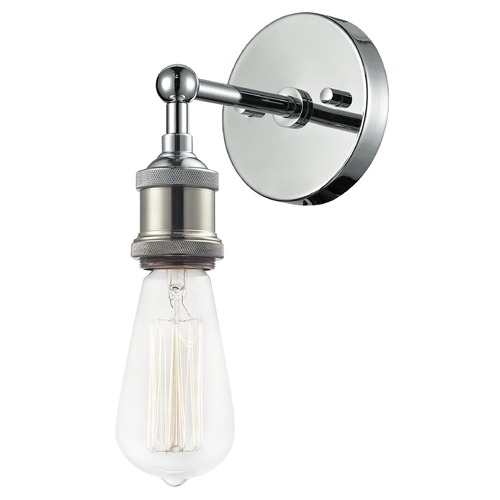 Bulstrodes Workshop Chrome Sconce by Matteo Lighting