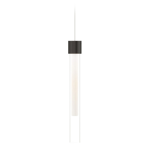 Visual Comfort Modern Collection Mini Linger LED Monopoint Pendant in Black  by Visual Comfort Modern 700MPLNGFB-LED930