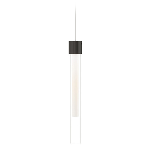 Mini Linger LED Monopoint Pendant in Black  by Visual Comfort Modern