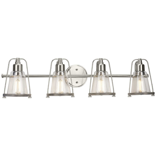 Progress Lighting Conway Brushed Nickel Bathroom Light