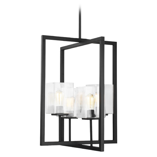 Generation Lighting Mitte 21-Inch Wide Lantern in Midnight Black by Generation Lighting 5241504-112