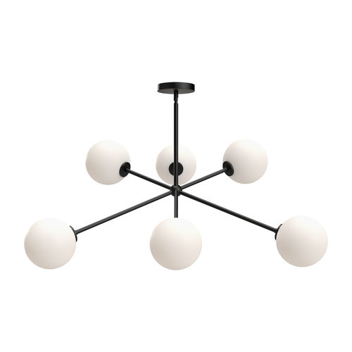 Alora Lighting Cassia Matte Black Chandelier