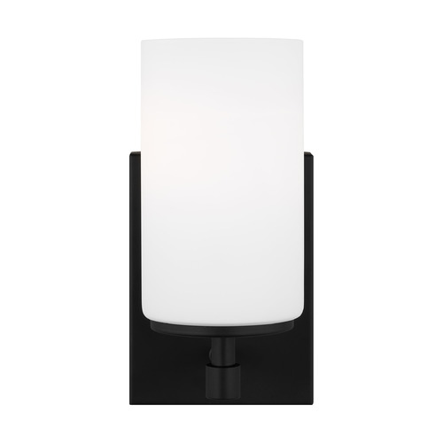 Generation Lighting Alturas Midnight Black Sconce by Generation Lighting 4124601-112