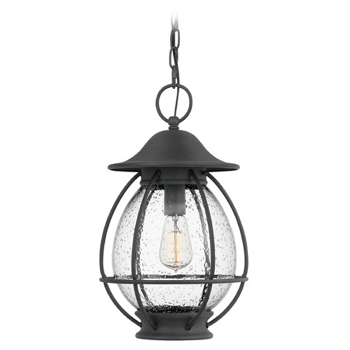 Quoizel Lighting Boston 10.50-Inch Pendant in Mottled Black by Quoizel Lighting BST1511MB