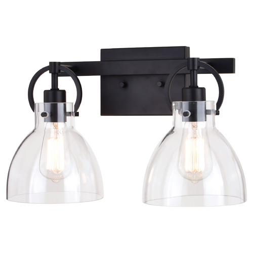 Vaxcel Lighting Ogden Matte Black Bathroom Light