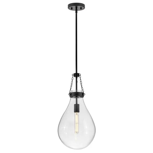 Eloise Small Pendant in Black by Hinkley Lighting