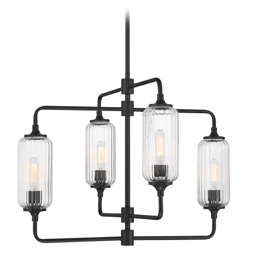 Savoy House Savoy House Lighting Holton Matte Black Chandelier 1-3025-4-89