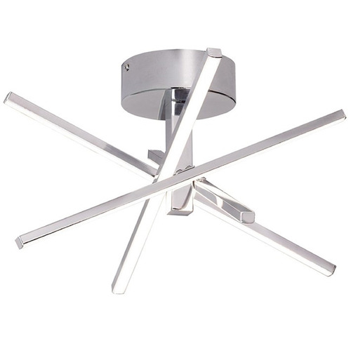 Afx Lighting Jaxx Polished Chrome LED Semi-Flushmount Light