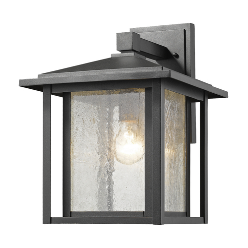 Z-Lite Aspen Black Outdoor Wall Light by Z-Lite 554B-BK