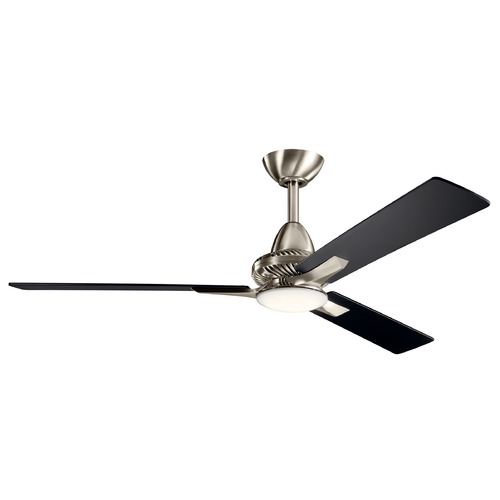 Kosmus 52-Inch LED Fan in Brushed Stainless Steel by Kichler Lighting