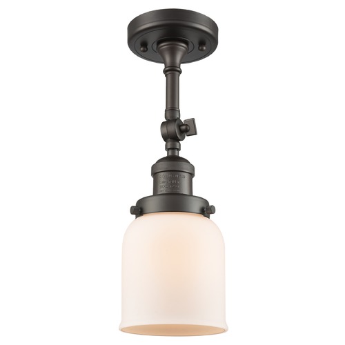 Innovations Lighting Innovations Lighting Small Bell Oil Rubbed Bronze Semi-Flushmount Light 201F-OB-G51