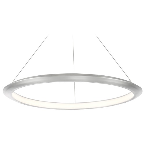 Modern Forms by WAC Lighting the Ring Brushed Aluminum LED Pendant by Modern Forms PD-55036-27-AL