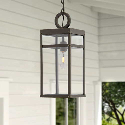 Hinkley Porter Oil Rubbed Bronze LED Outdoor Hanging Light by Hinkley Lighting 2802OZ-LL