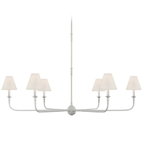 Thomas OBrien Piaf Chandelier in Plaster White by Visual Comfort Signature
