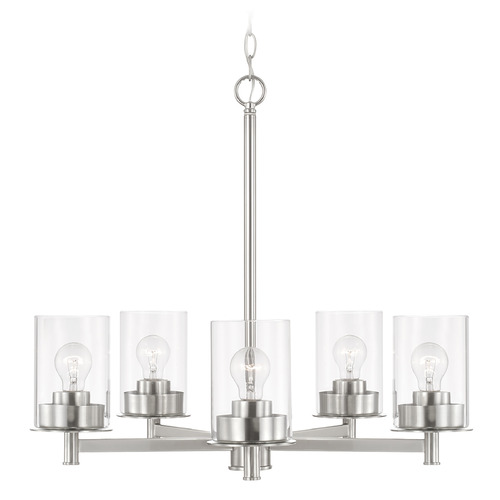 HomePlace by Capital Lighting Mason Chandelier in Brushed Nickel by HomePlace Lighting 446851BN-532