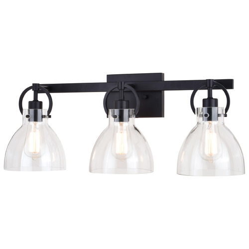 Vaxcel Lighting Ogden Matte Black Bathroom Light