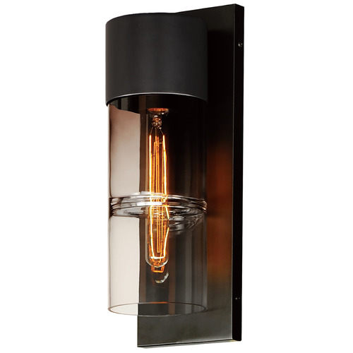 Smokestack Medium Black LED Outdoor Wall Light by ET2 Lighting