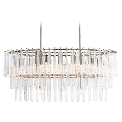 Arteriors Home Lighting Nessa Large Chandelier in Polished Nickel by Arteriors Home 89009