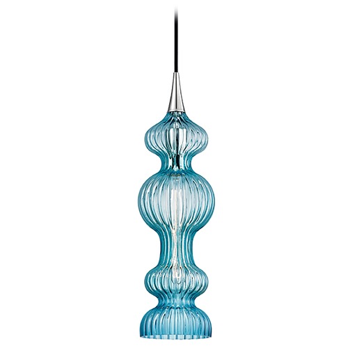 Hudson Valley Lighting Pomfret Polished Nickel Pendant by Hudson Valley Lighting 1600-PN-BL