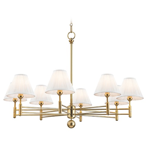 Classic No. 1 Aged Brass Chandelier by Hudson Valley Lighting