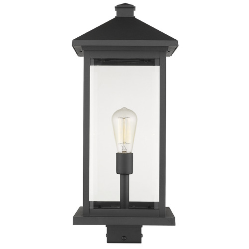 Portland Black Post Light by Z-Lite