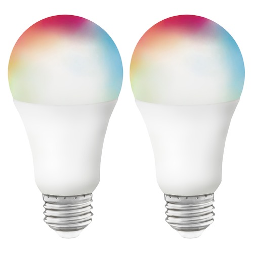 Starfish 2-Pack 9.5W A19 LED RGB & Tunable White Wi-Fi 120V Bulbs by Satco Lighting