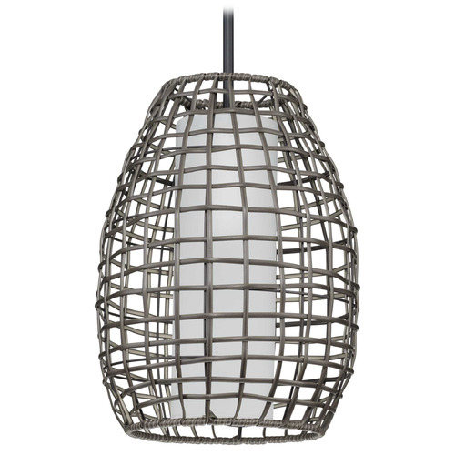Progress Lighting Pawley Matte Black Outdoor Hanging Light