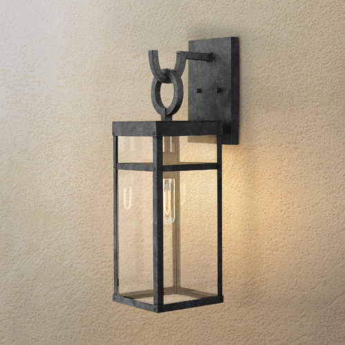 Hinkley Porter Large Aged Zinc LED Outdoor Wall Light by Hinkley Lighting 2804DZ-LL