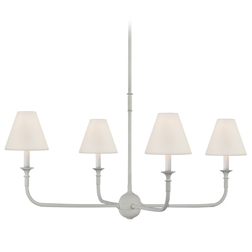 Visual Comfort Signature Collection Thomas OBrien Piaf Chandelier in Plaster White by Visual Comfort Signature TOB5451PWL
