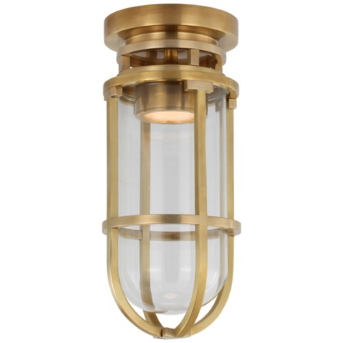Visual Comfort Signature Collection Chapman & Myers Gracie LED Flush Mount in Brass by Visual Comfort Signature CHC4484ABCG