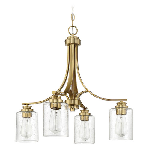 Bolden Satin Brass Chandelier by Craftmade Lighting