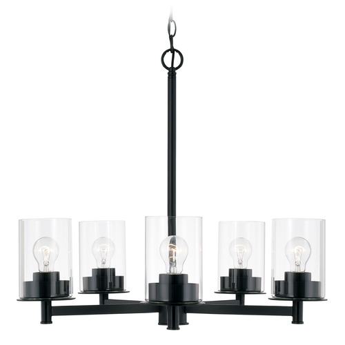 Mason Chandelier in Matte Black by HomePlace Lighting
