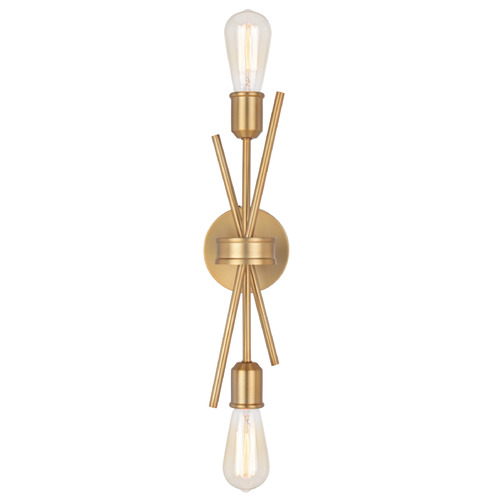Vaxcel Lighting Estelle Natural Brass Sconce