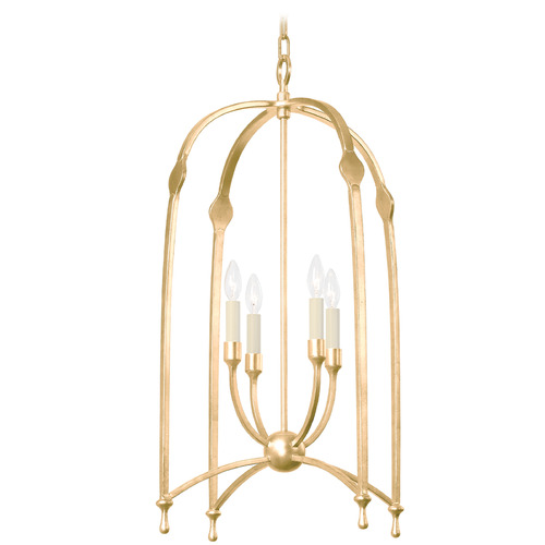 Troy Lighting Rhett Vintage Gold Leaf Pendant Light